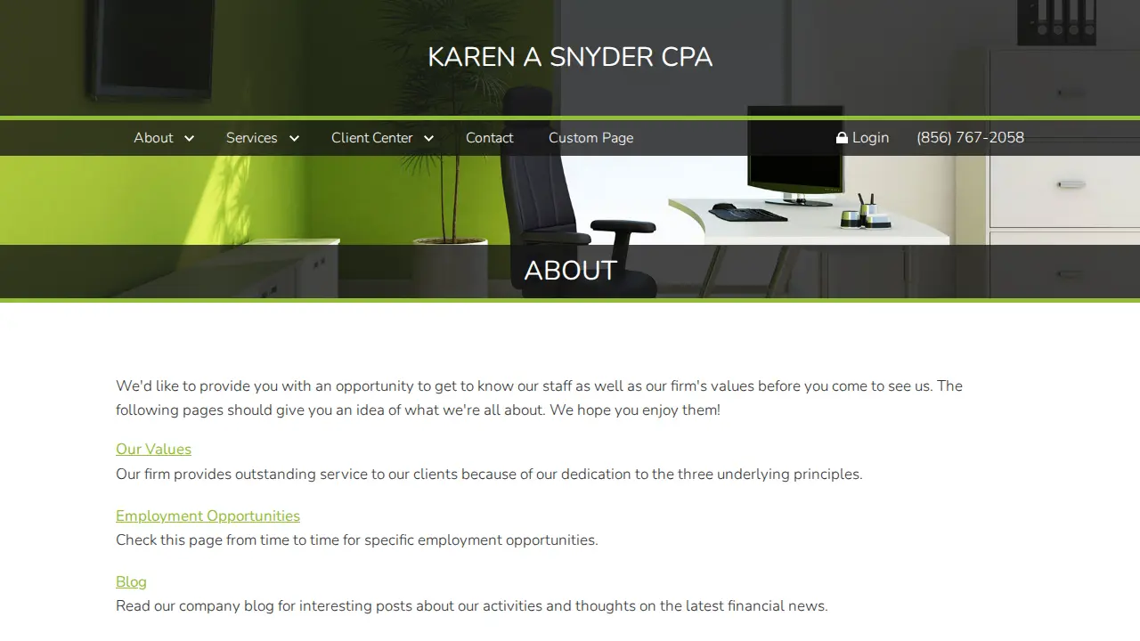 Karen Snyder CPA page