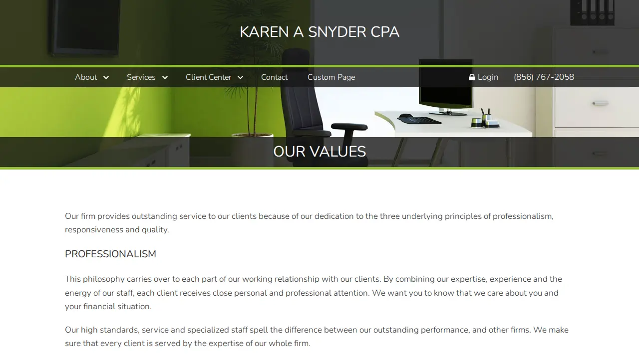 Karen Snyder CPA page