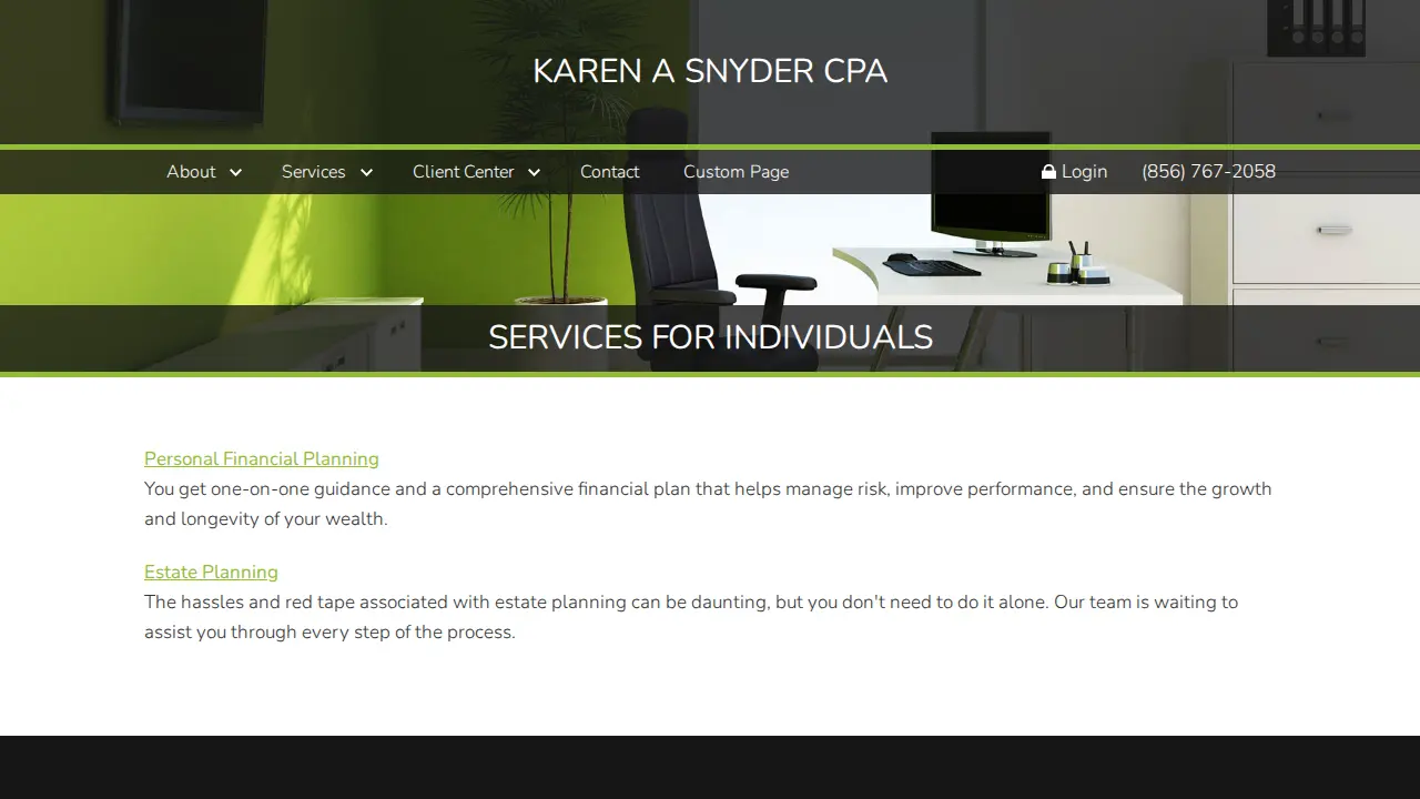 Karen Snyder CPA page