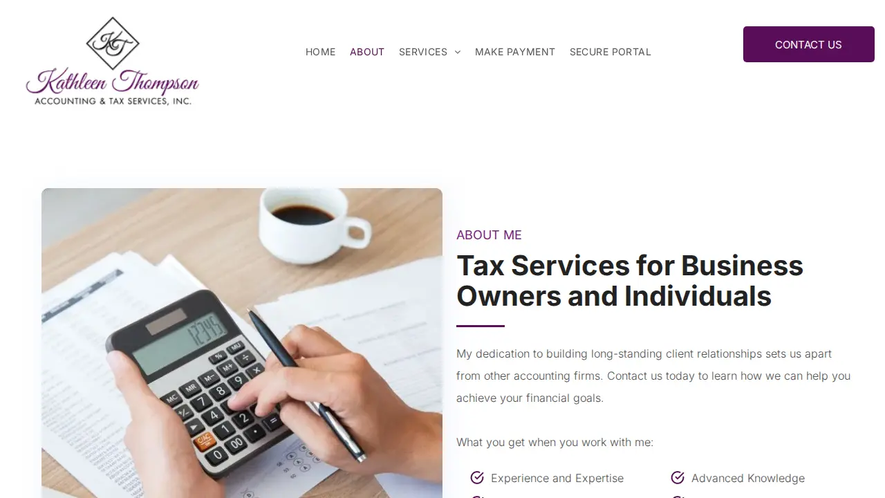 Kathleen Thompson Accounting page