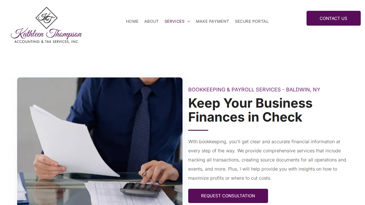 Kathleen Thompson Accounting page
