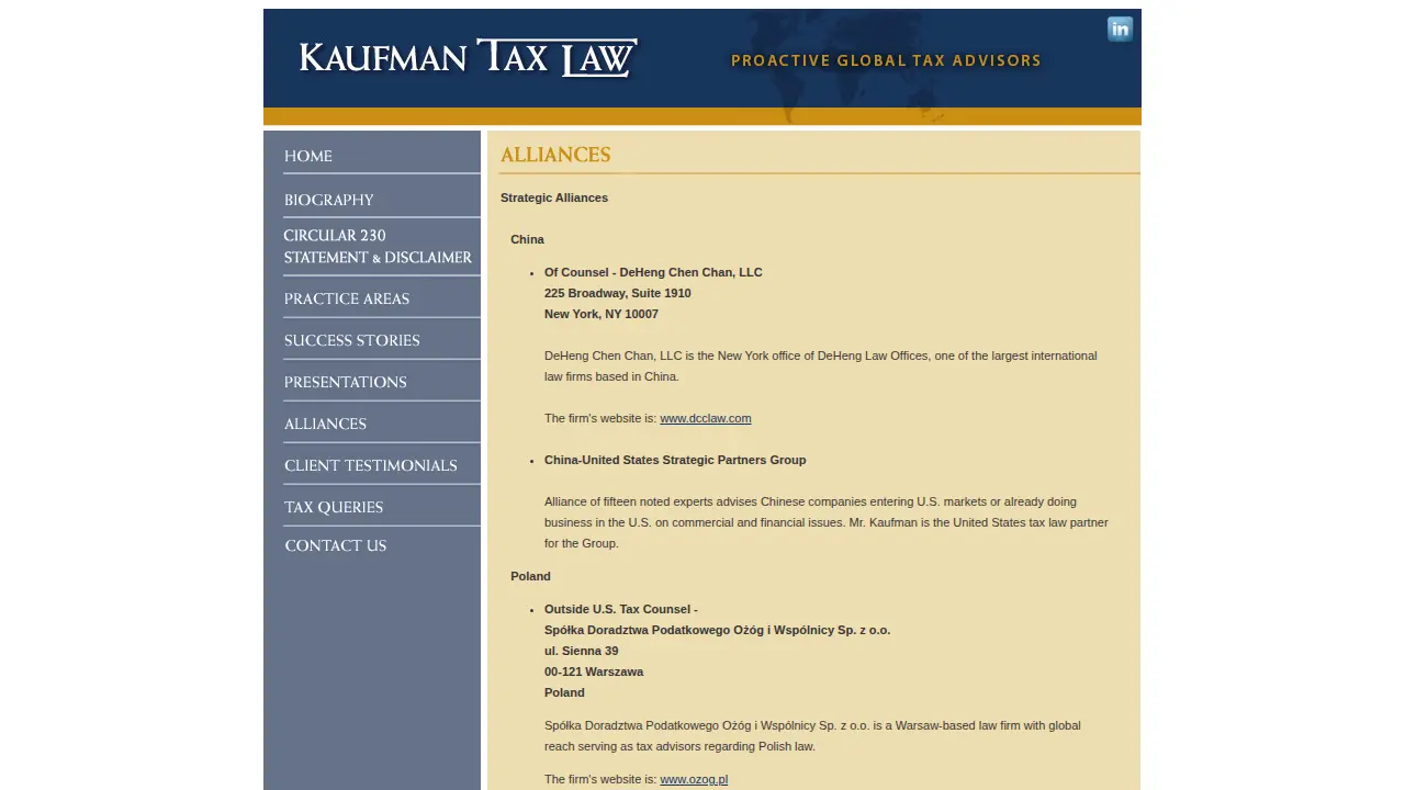 Kaufman Tax Law. page