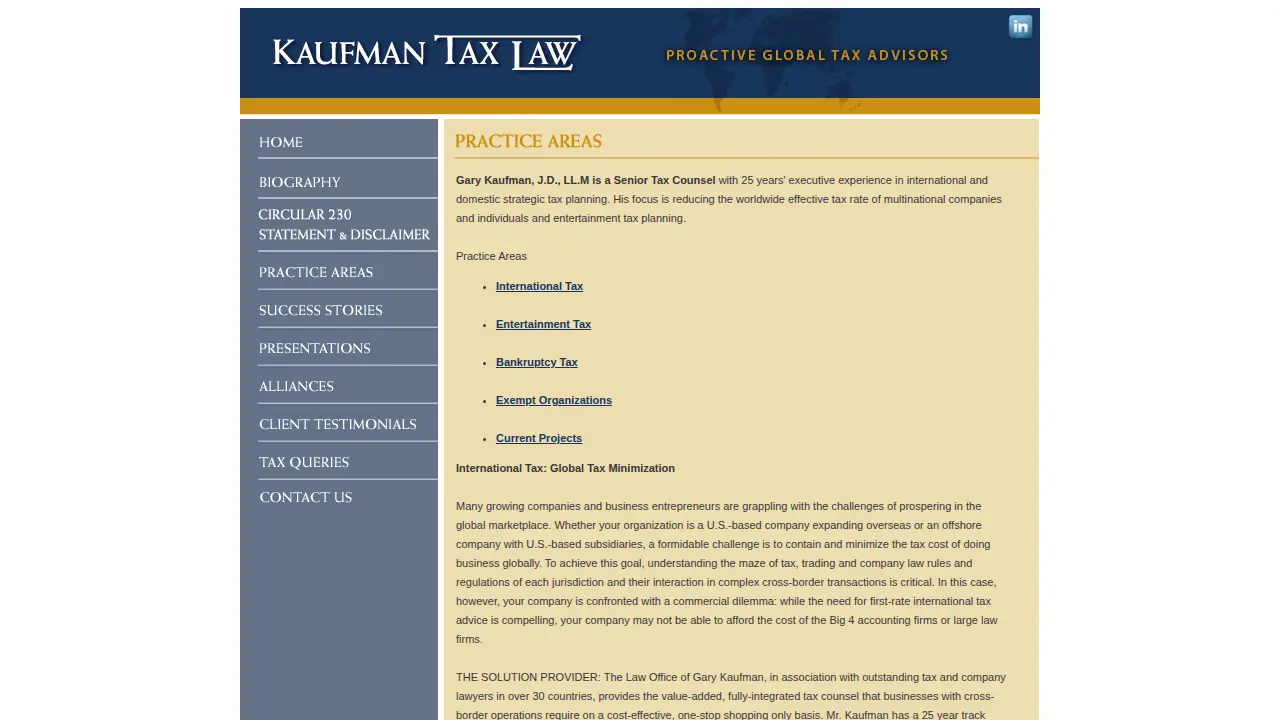 Kaufman Tax Law. page