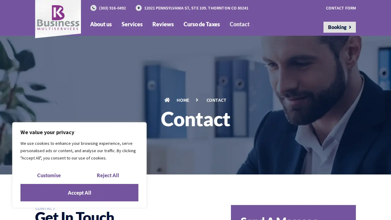 KB Business page