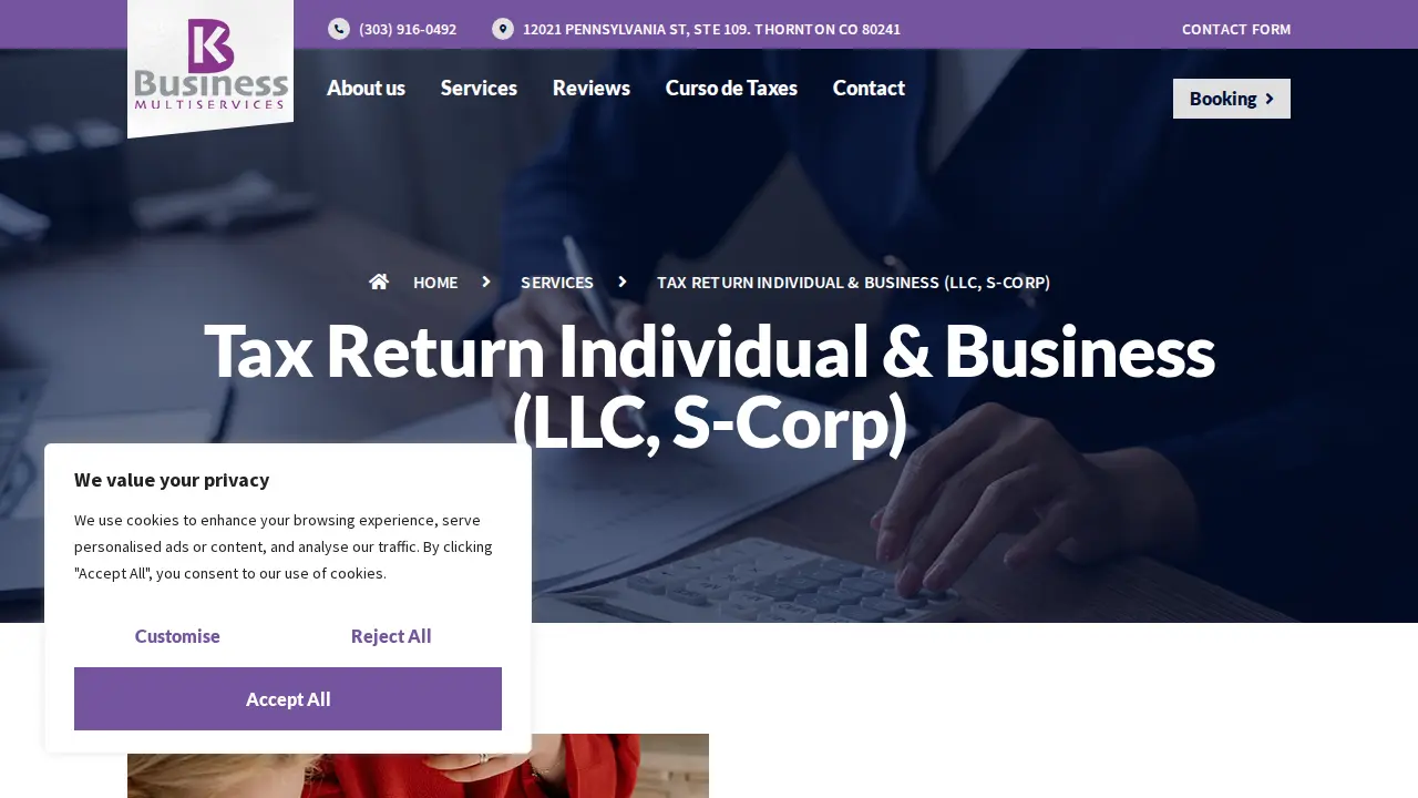 KB Business page
