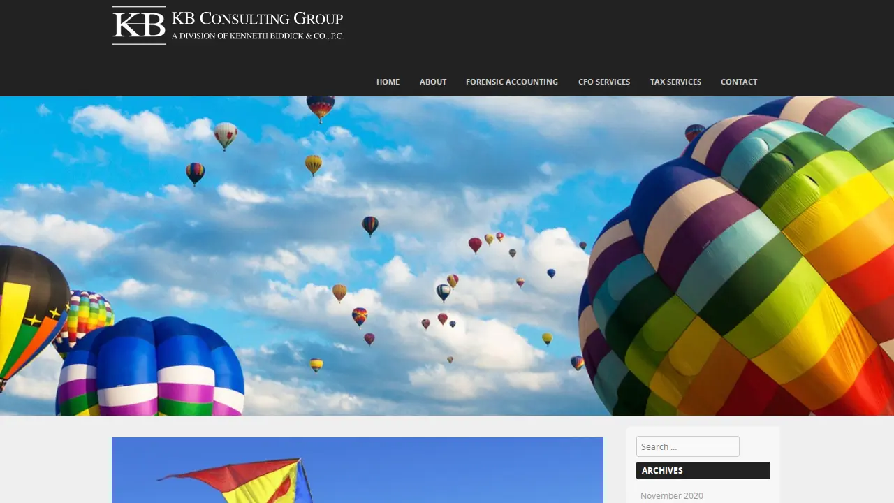 Kenneth Biddick & Co page