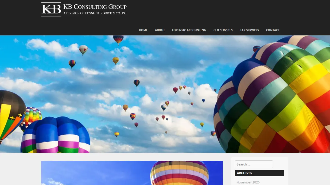Kenneth Biddick & Co page