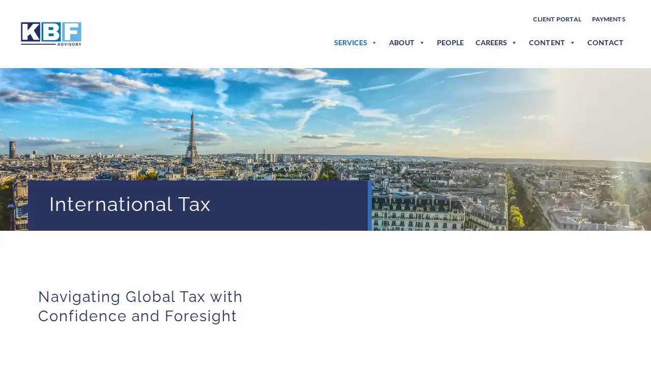 KBF Advisory page
