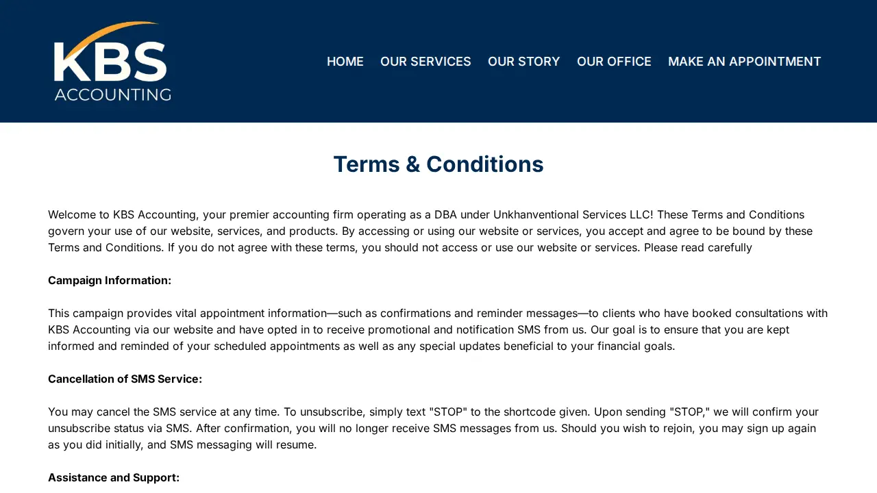 KBS Accounting page