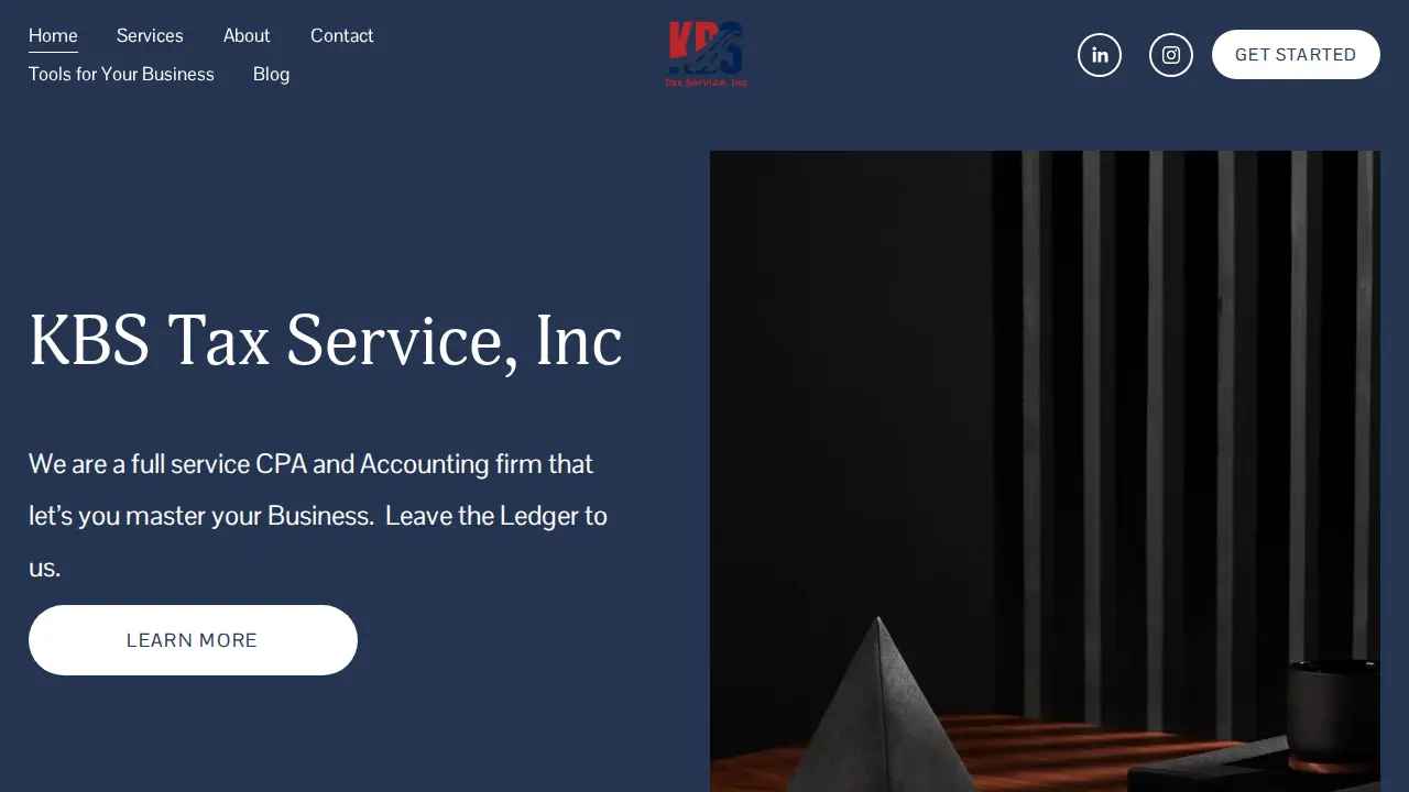 KBS Tax Service website