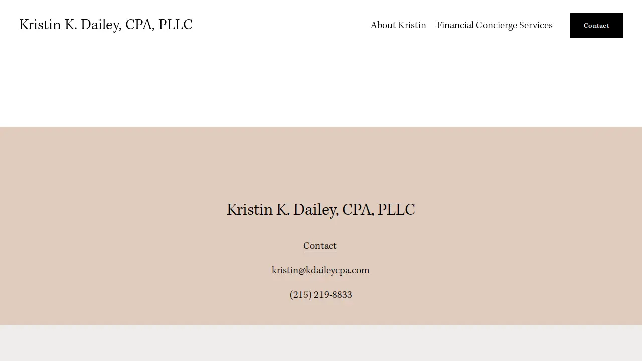 Kristin K. Dailey, CPA, PLLC page