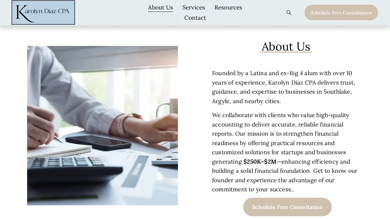 Karolyn Diaz CPA page
