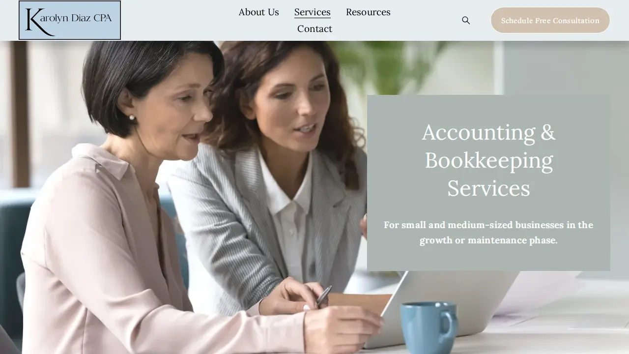 Karolyn Diaz CPA page
