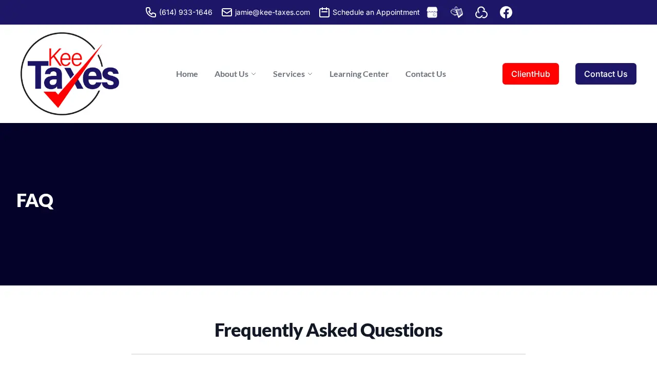 Kee Taxes page