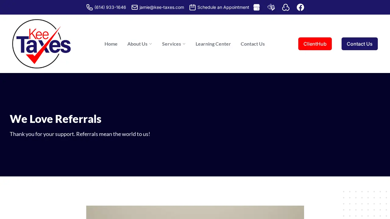 Kee Taxes page
