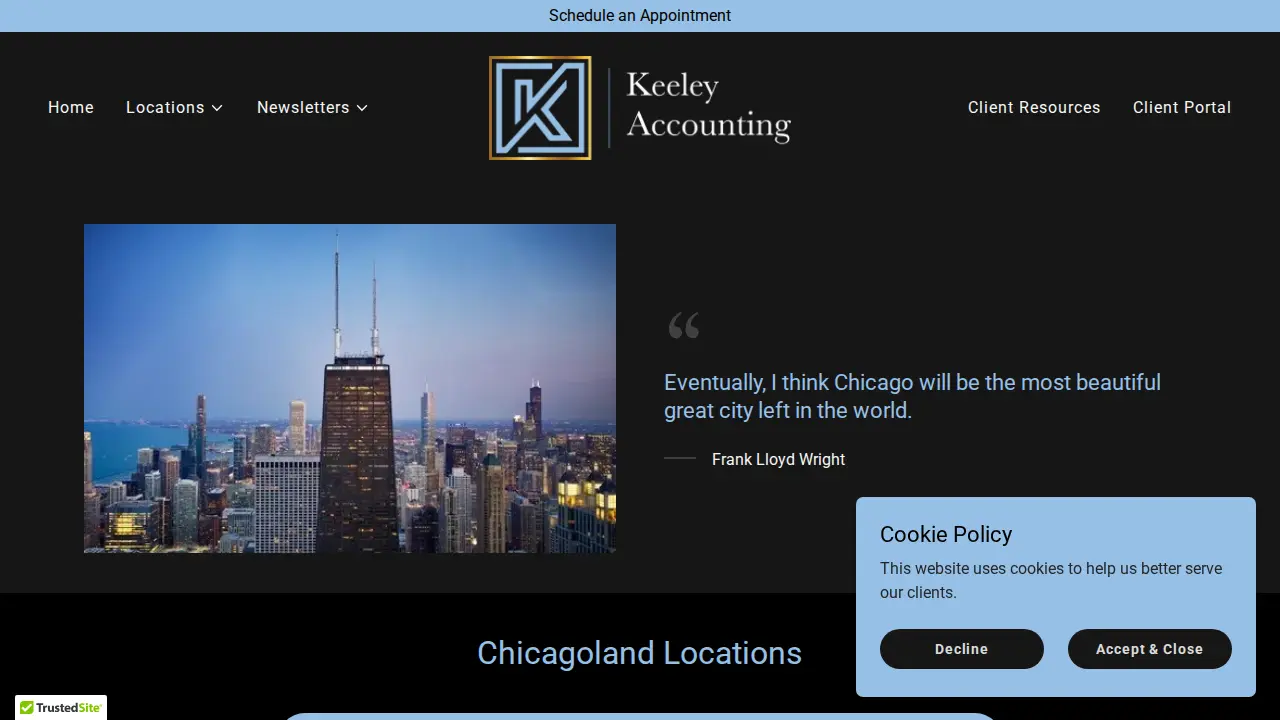 Keeley Accounting page