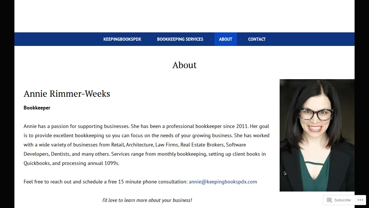 Keeping Books PDX LLC page
