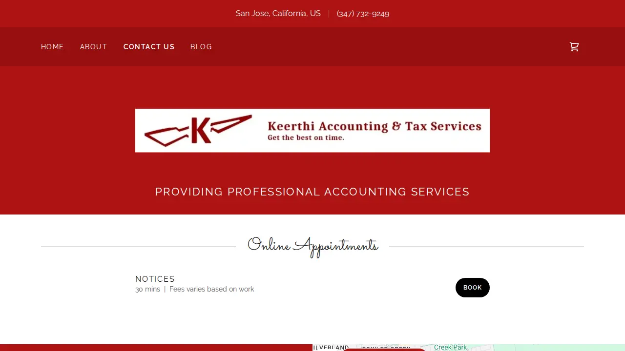 Keerthi Accounting and Tax Services Inc page