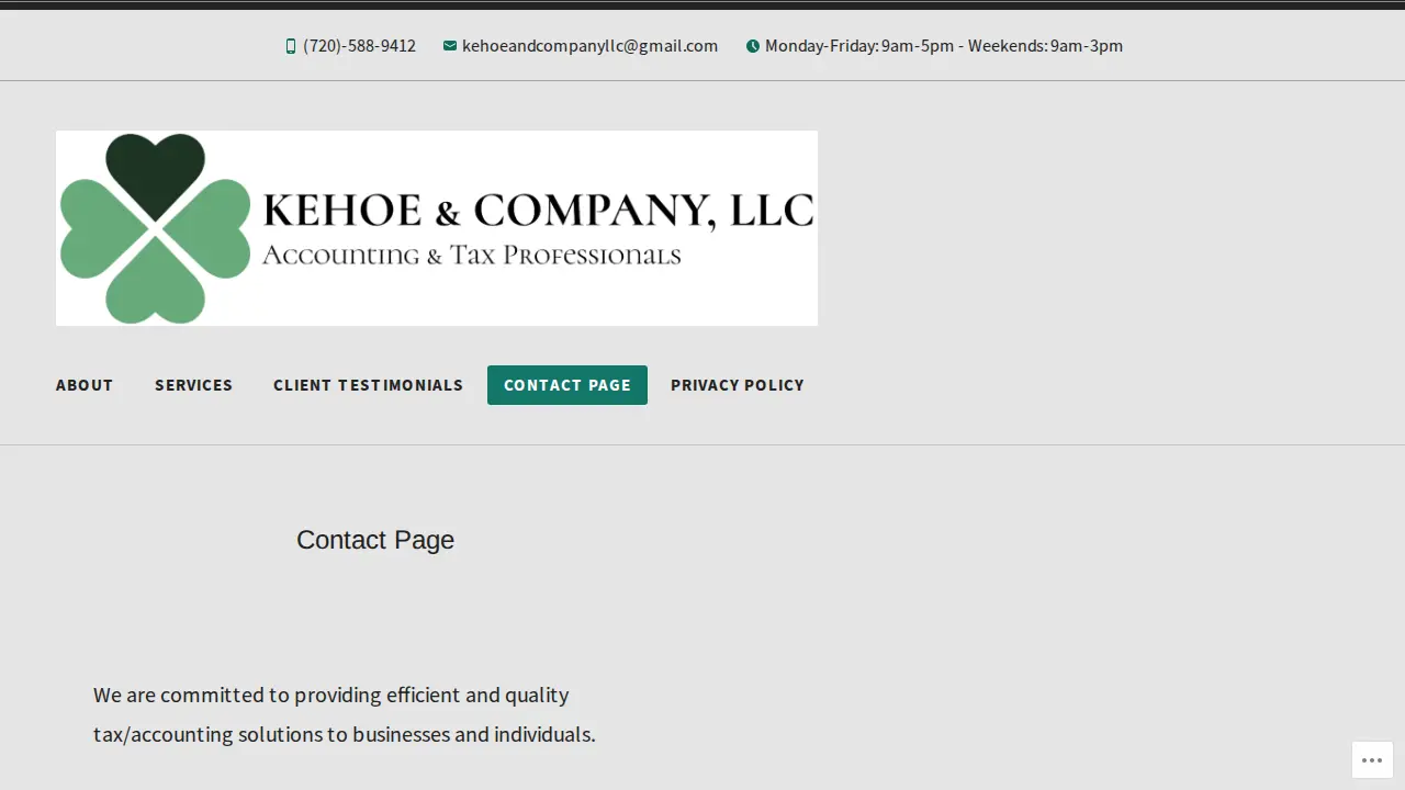 Kehoe & Company, LLC page
