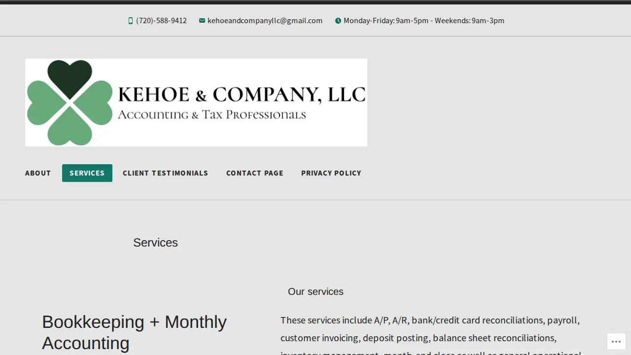 Kehoe & Company, LLC page