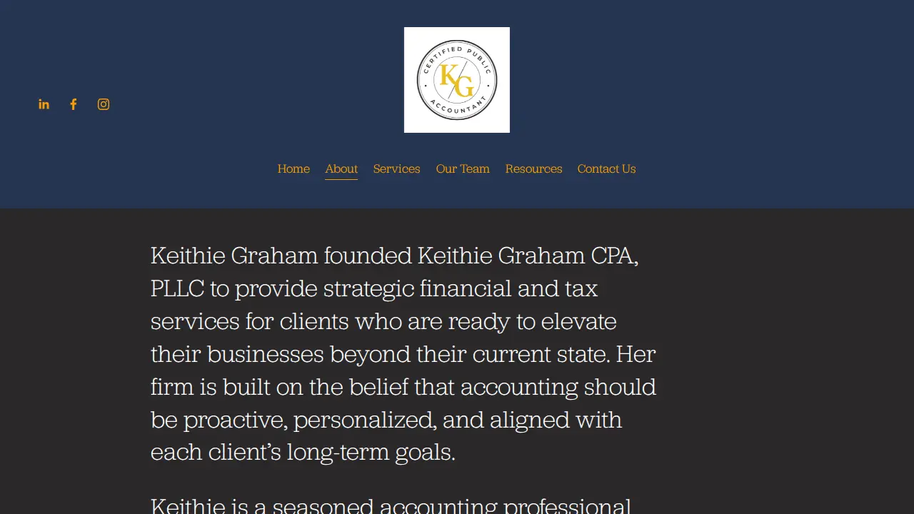 Keithie Graham CPA, PLLC page