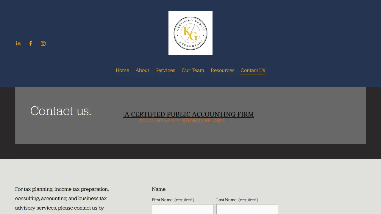 Keithie Graham CPA, PLLC page
