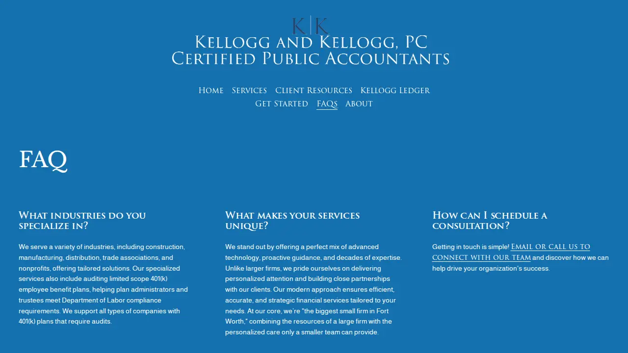 Kellogg and Kellogg, P.C. page