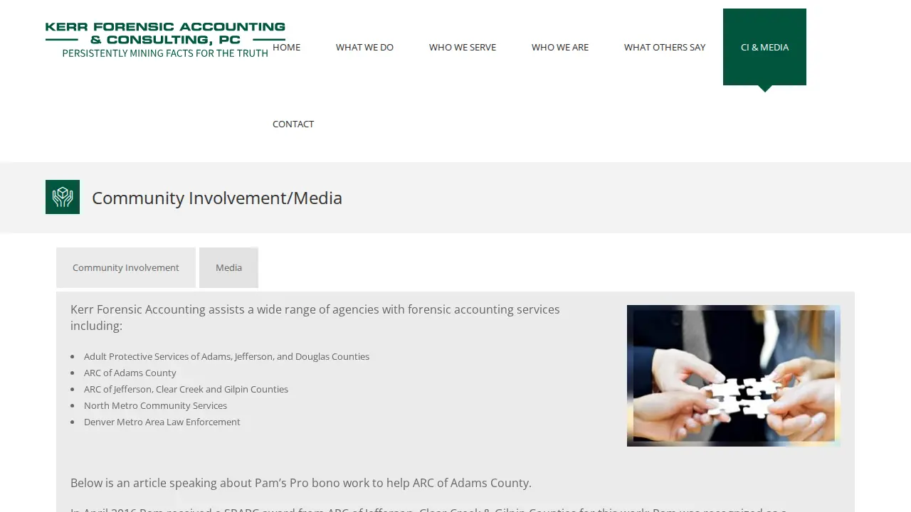 Kerr Forensic Accounting, PC page
