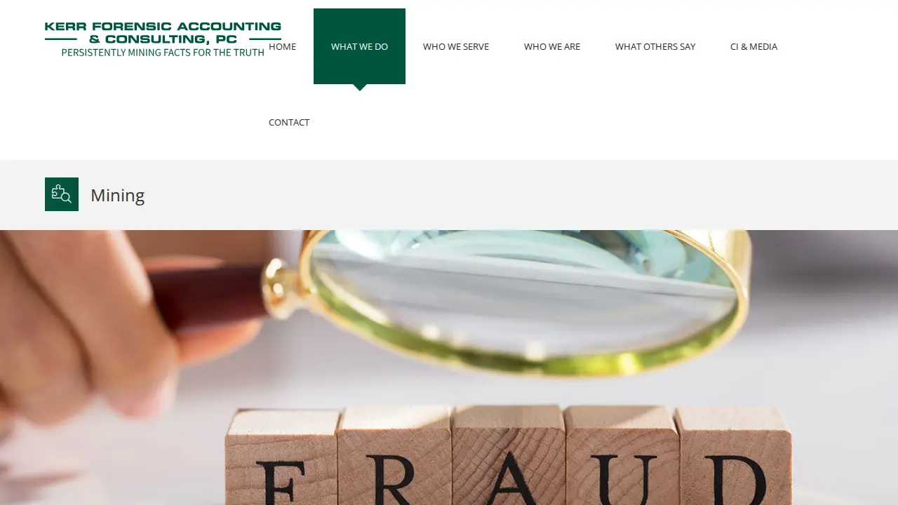 Kerr Forensic Accounting, PC page