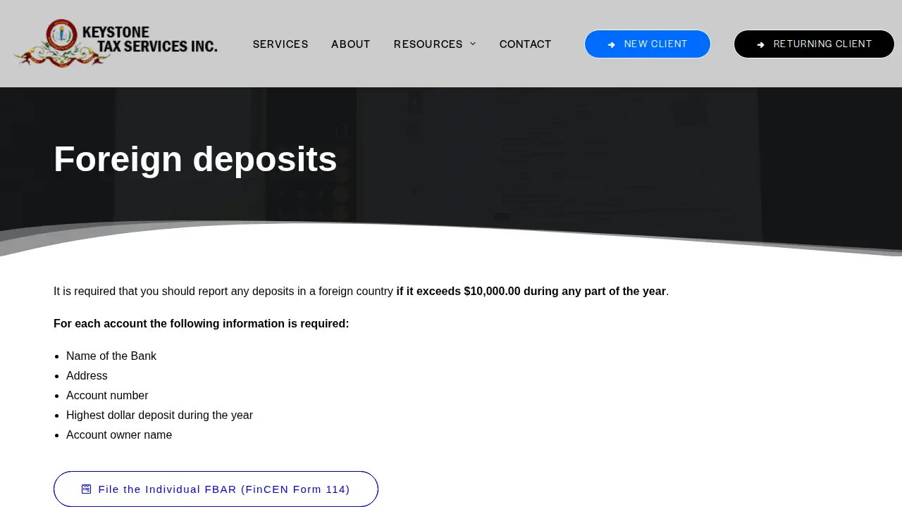 Keystone Tax Service, Inc page