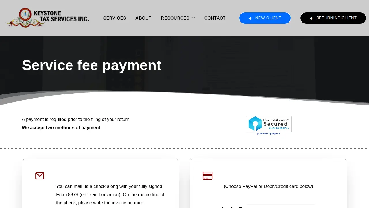 Keystone Tax Service, Inc page