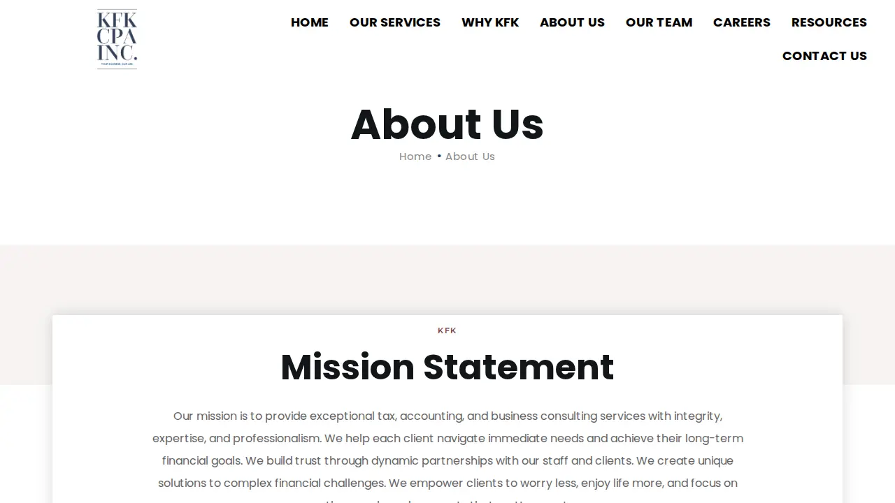 KFK CPA, Inc page