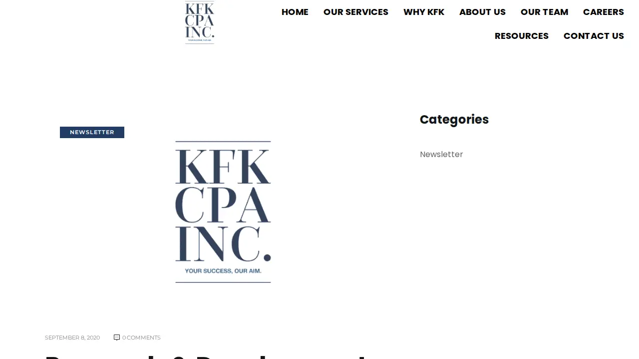 KFK CPA, Inc page