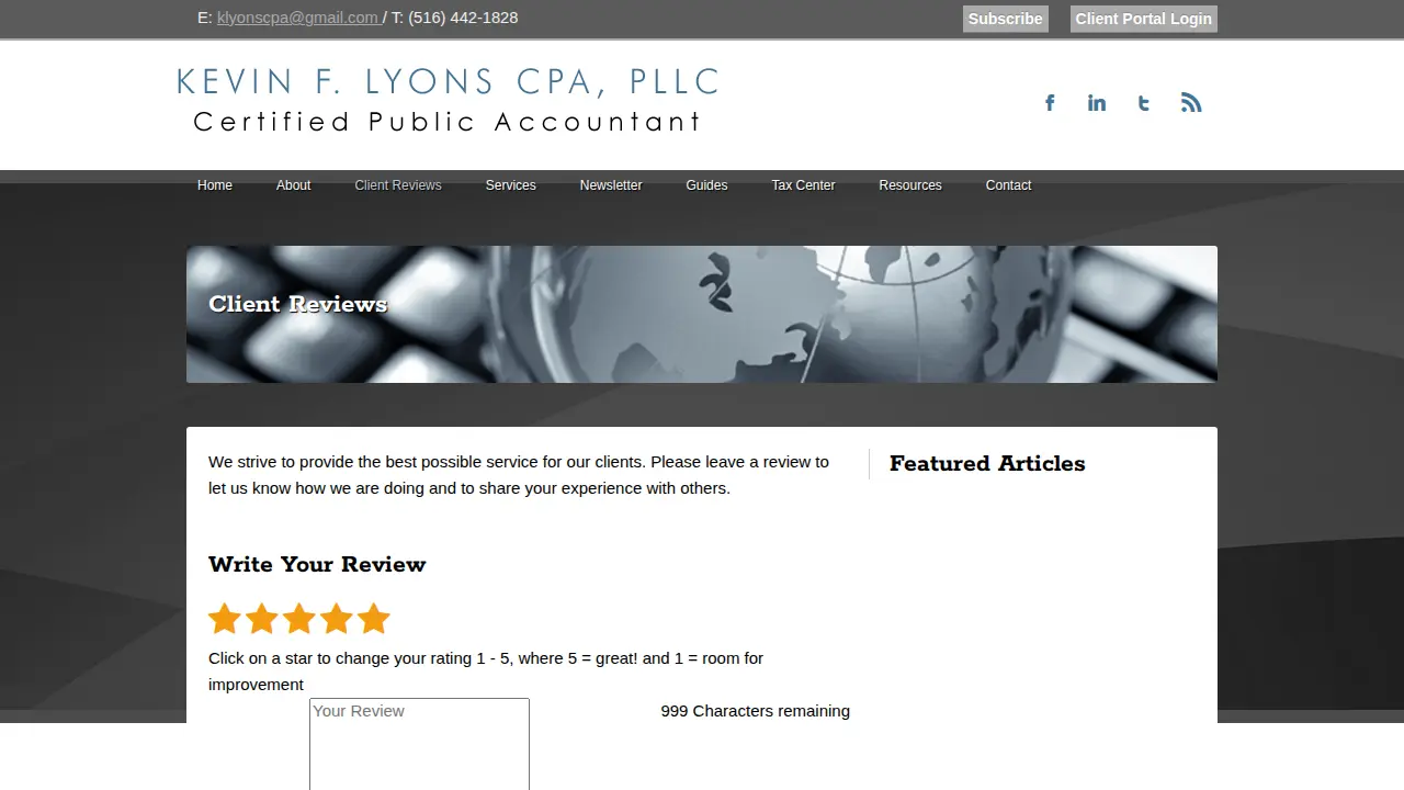 Kevin F Lyons CPA PLLC page