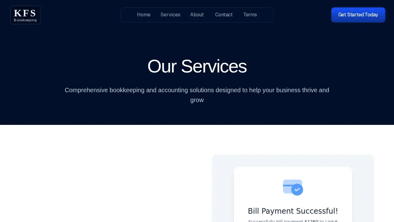 KFS Bookkeeping LLC page