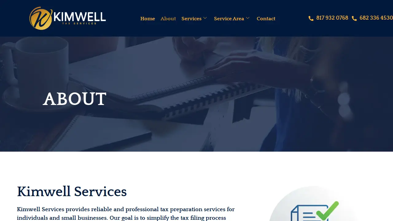 Kimwell Services page