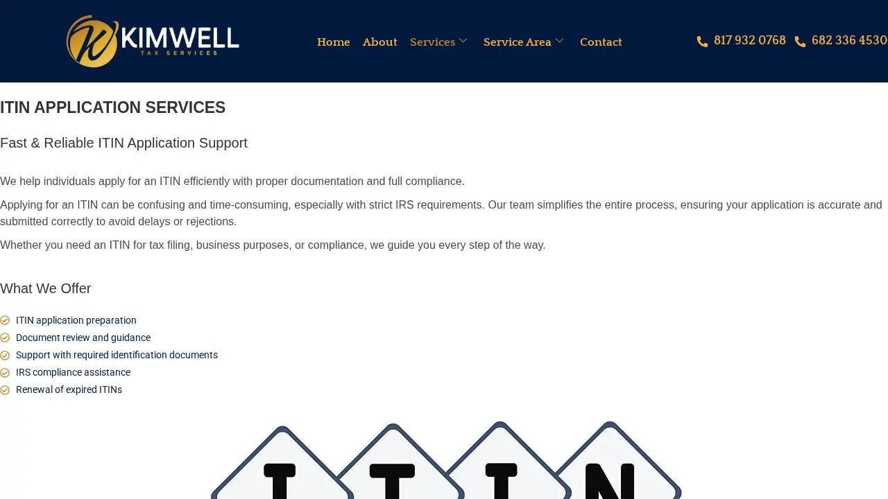 Kimwell Services page