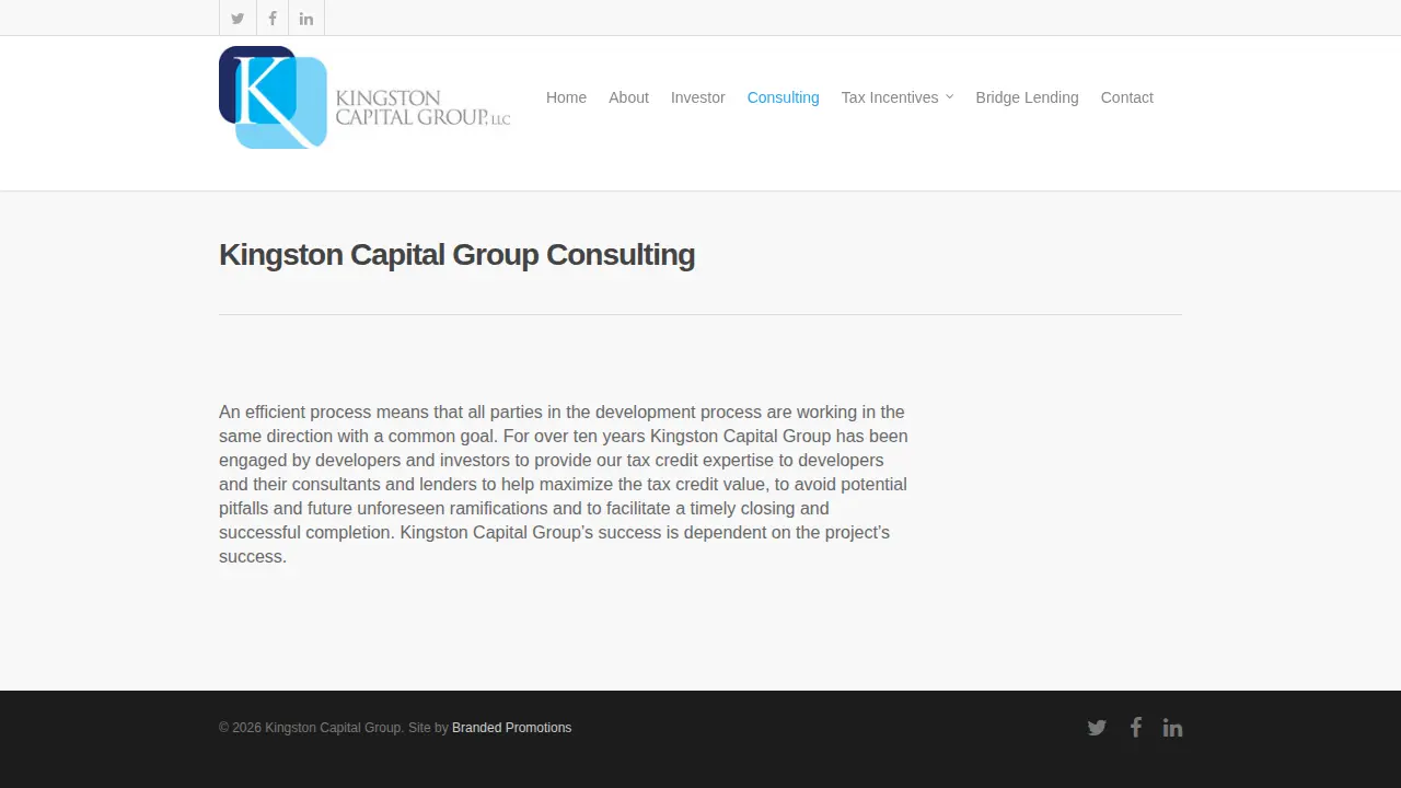 Kingston Capital Group page
