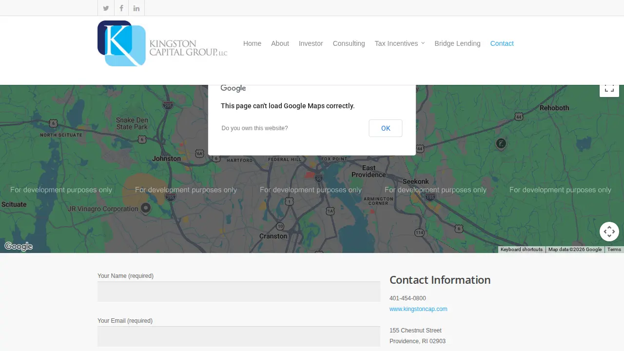 Kingston Capital Group page