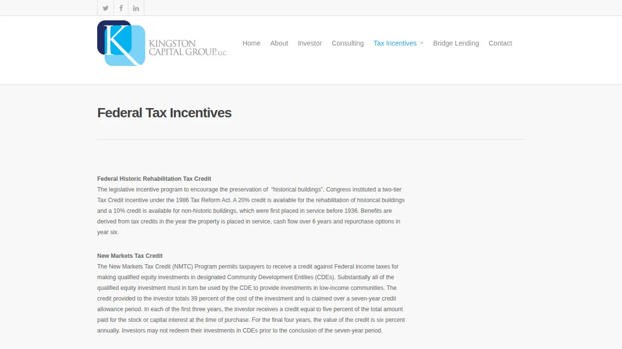 Kingston Capital Group page