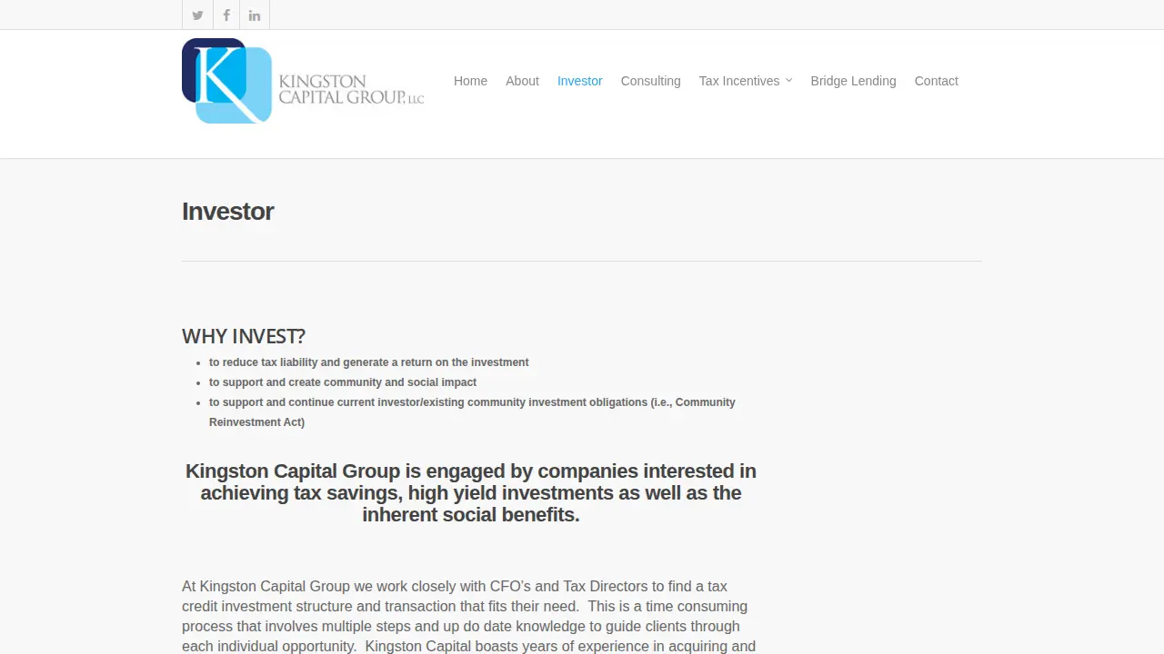 Kingston Capital Group page