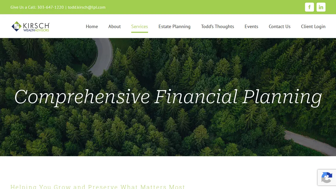 Kirsch Wealth Advisors page