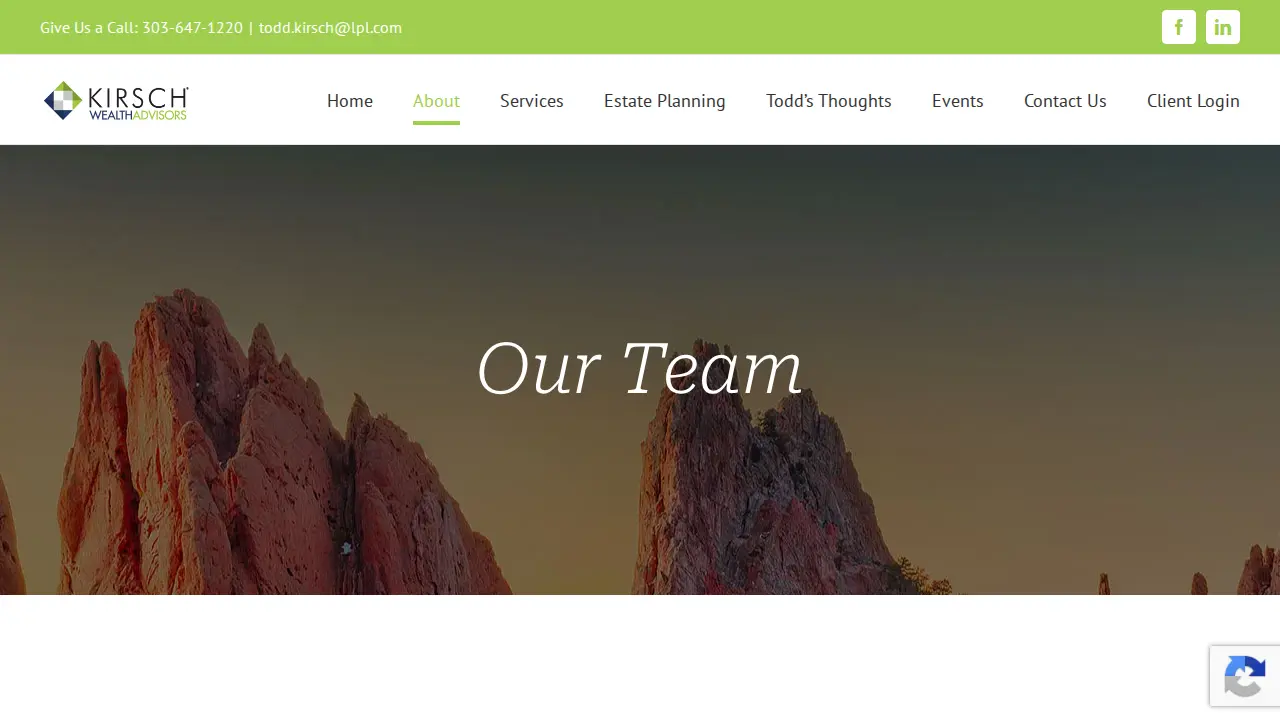 Kirsch Wealth Advisors page