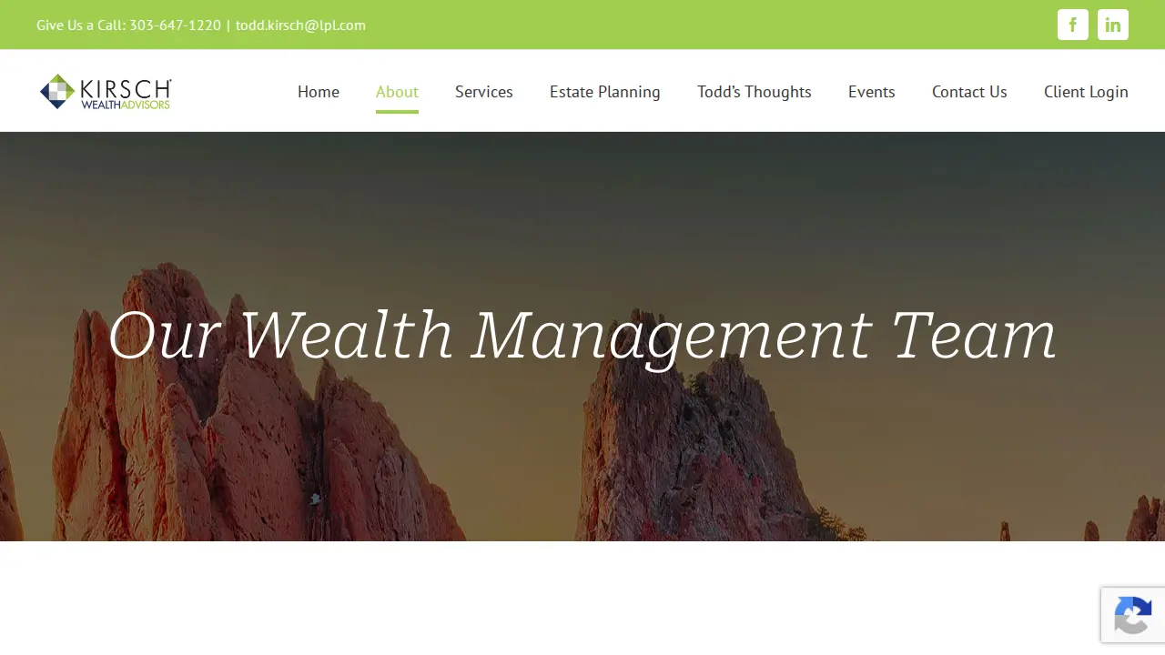Kirsch Wealth Advisors page