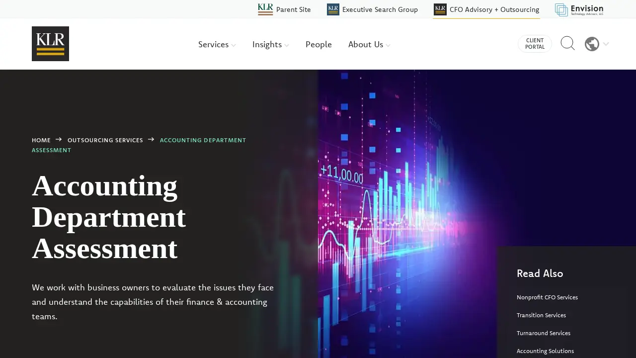 KLR Outsourcing page