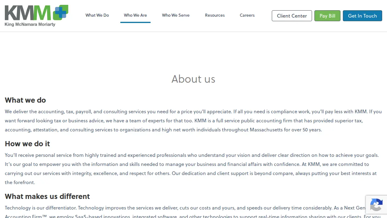 King McNamara Moriarty LLP page
