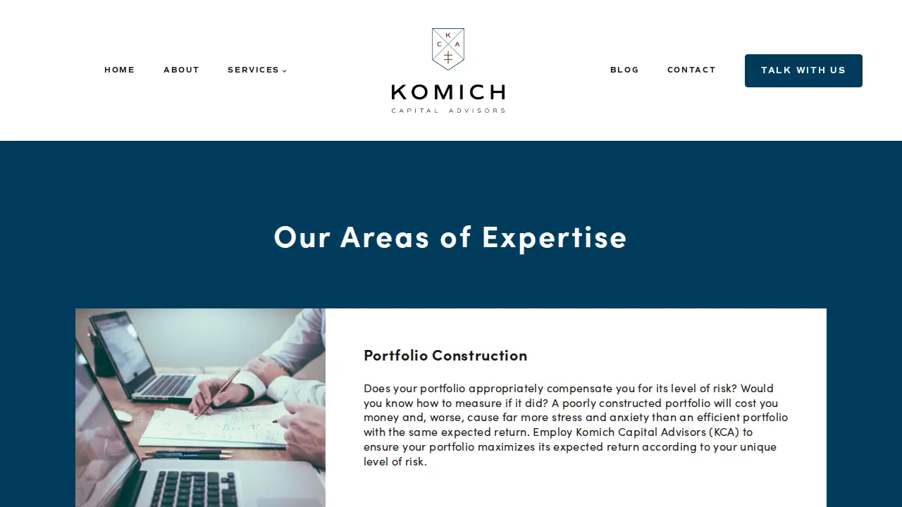 Komich Capital Advisors page