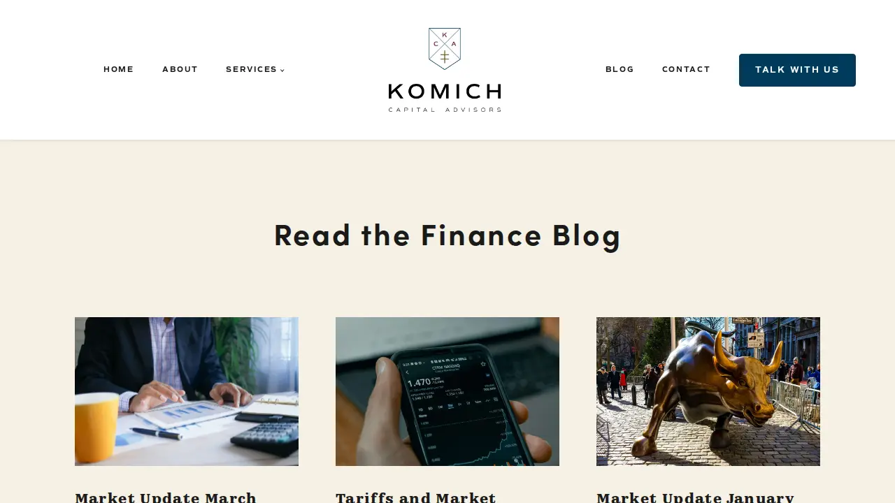 Komich Capital Advisors page