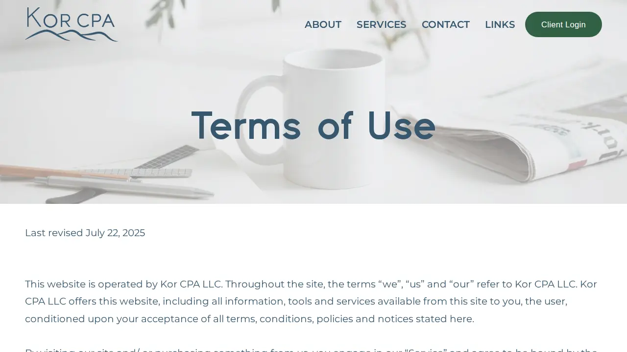 Kor CPA LLC page