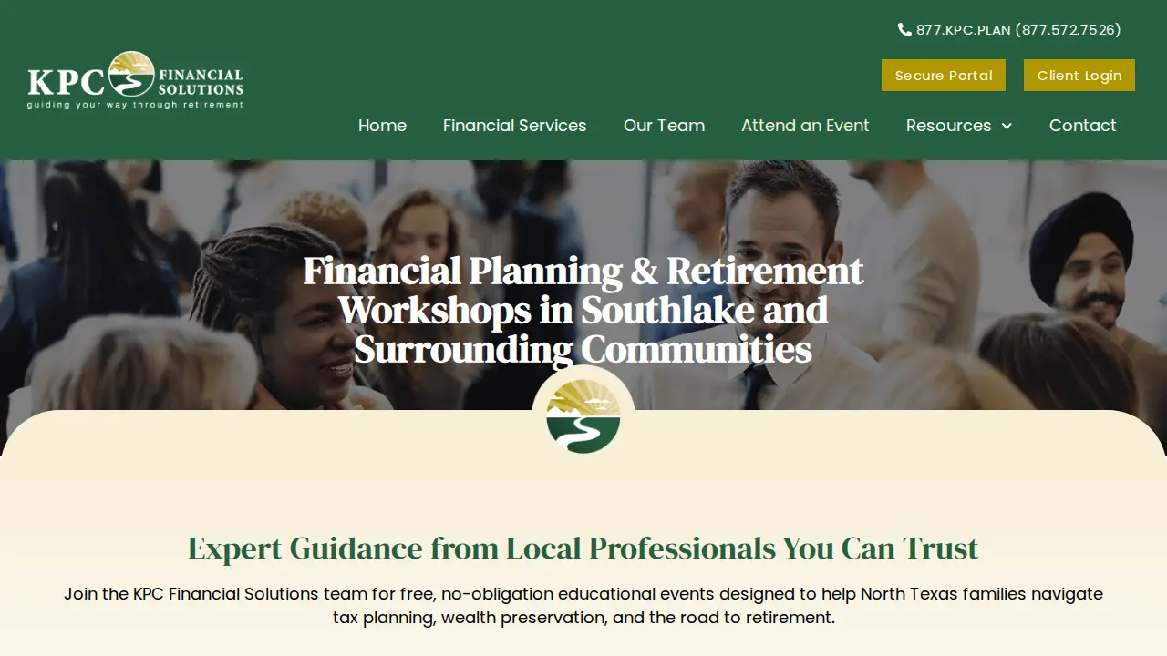 KPC Financial Solutions page